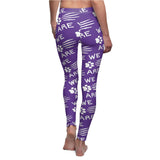 Purple Paw Scratch Navy Women's Casual Leggings FREE SHIPPING