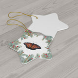 Queen Butterfly Ceramic Ornament