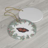 Queen Butterfly Ceramic Ornament