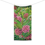 Monarchs and Milkweed Standard Beach Towel, 30x60