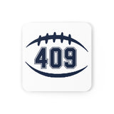409 Football Corkwood Coaster Set FREE SHIPPING