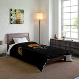 Monarchs with single sunflower Comforter
