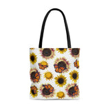 Sunflowers and Monarchs Butterfly  Tote Bag