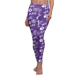 Purple Paw Scratch Navy Women's Casual Leggings FREE SHIPPING