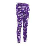 Purple Paw Scratch Navy Women's Casual Leggings FREE SHIPPING
