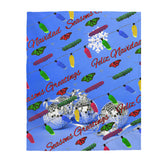 Monarch Holiday Velveteen Plush Blanket