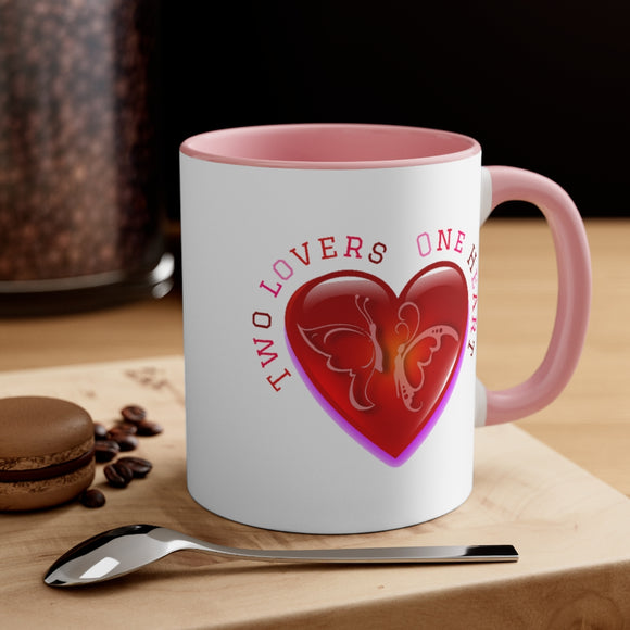 Butterfly Valentine Accent Coffee Mug, 11oz