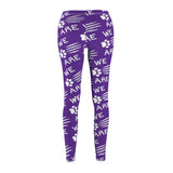 Purple Paw Scratch Navy Women's Casual Leggings FREE SHIPPING