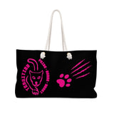 Old School Pink and Black Weekender Bag FREE SHIPPING
