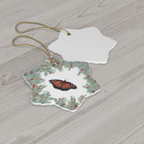 Queen Butterfly Ceramic Ornament
