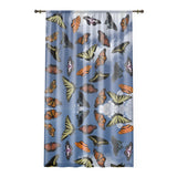 Butterflies Window Curtain 1 Panel