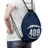 409 Football (Navy) Drawstring Bag FREE SHIPPING