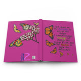 Monarch Serenity Prayer (pink) Hardcover Journal Matte FREE SHIPPING
