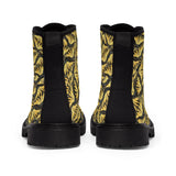 Tiger Swallowtail Wings Women's Canvas Boots