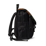 Black Butterfly and Sunflower Casual Shoulder Backpack