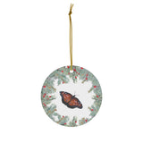 Queen Butterfly Ceramic Ornament