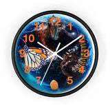 Beautiful Monarch Butterfly Life Cycle Wall clock - Inspired Passion Productions