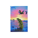 Swallowtail Caterpillar Fantasy Garden Flag