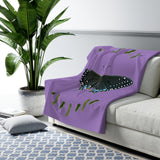 Black Swallowtail Sherpa Fleece Blanket (FREE SHIPPING)