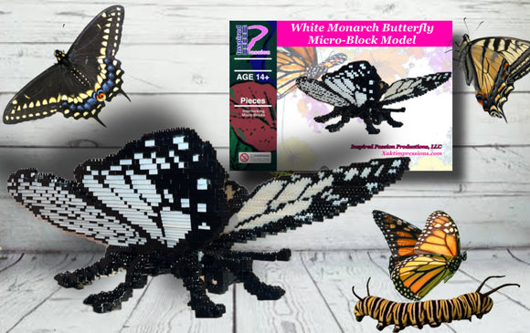 Limited Edition White Monarch Butterfly