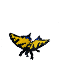 Tiger Swallowtail Butterfly Mini Morph Micro-Block Brick Model, Designed and Packaged in USA
