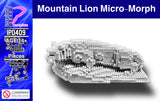 Lion Statue MICRO-Morph Micro-Block Brick Model, Designed and Packaged in USA