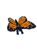 Monarch Butterfly Mini Morph Micro-Block Brick Model, Designed and Packaged in USA