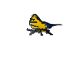 Tiger Swallowtail Butterfly Mini Morph Micro-Block Brick Model, Designed and Packaged in USA