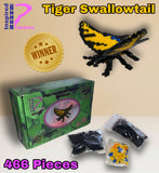 Tiger Swallowtail Butterfly Mini Morph Micro-Block Brick Model, Designed and Packaged in USA