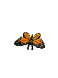 monarch butterfly mucroblock, nanoblock, interlocking brick model