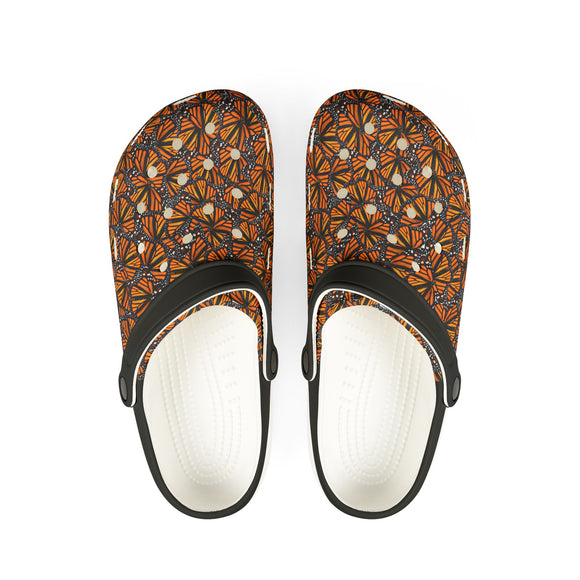 Monarch Wings Stylish EVA Foam Clogs with Floral Design | Lightweight, Comfortable, Slip-Resistant | Perfect for Summer, Gardening, Home, Beach, Pool
