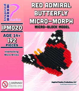 Red Admiral Butterfly Micro Morph Micro-Block model