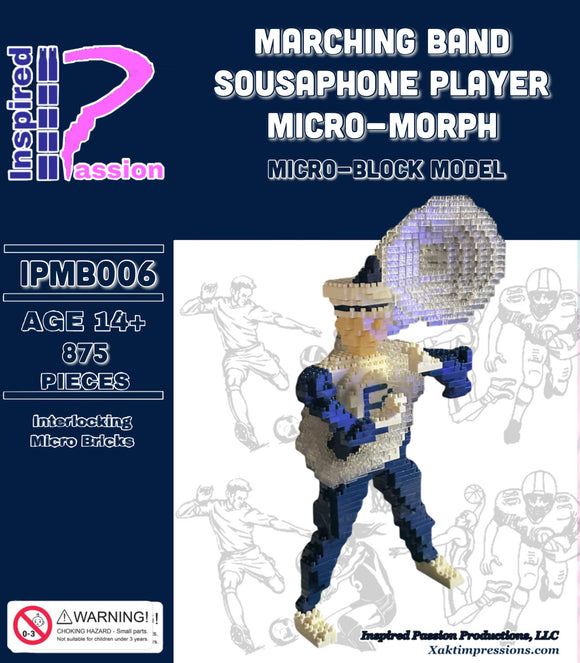 Marching Band Sousaphone Player Micro-Morph Micro Block Model