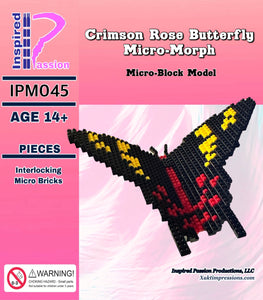 Crimson Rose Butterfly Micro Morph Micro-Block model