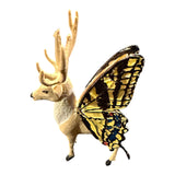 Santa Sleigh and Butterfly Reindeer Display