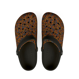 Monarch Wings Stylish EVA Foam Clogs with Floral Design | Lightweight, Comfortable, Slip-Resistant | Perfect for Summer, Gardening, Home, Beach, Pool