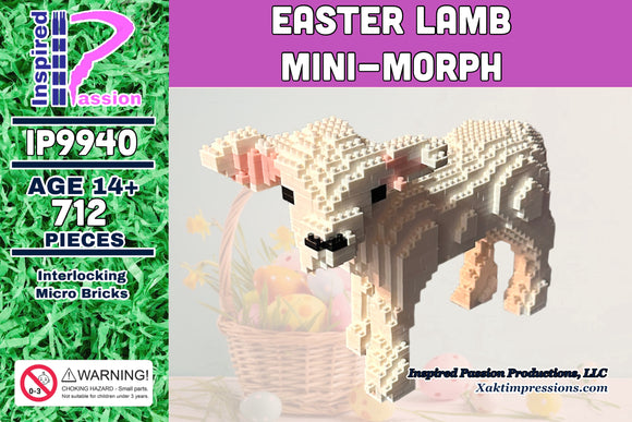 Easter Lamb Mini-Morph Micro-Block Model