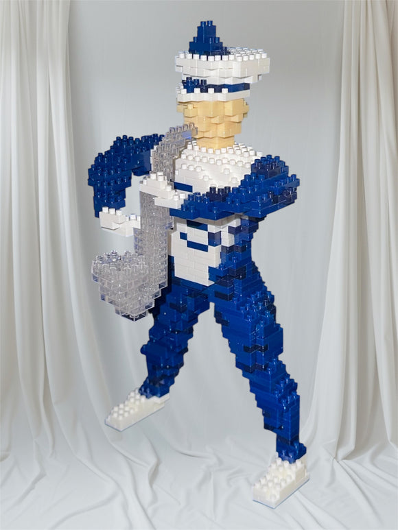Marching Band Saxaphone Player Micro-Morph Micro Block Model