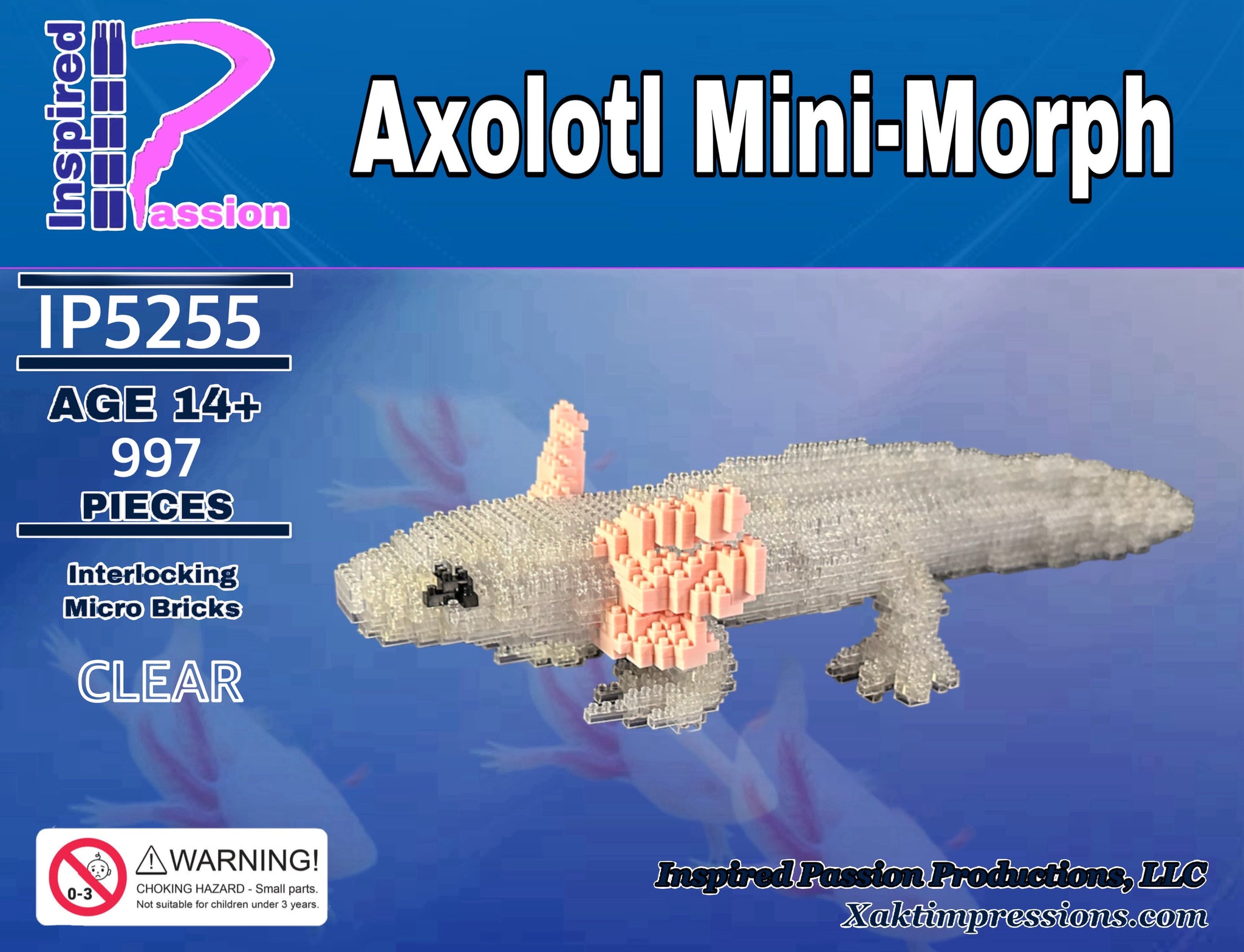 Microblocks Axolotal AXOLOTL Mini-Morph Micro-Block Model – Inspired Passion Productions