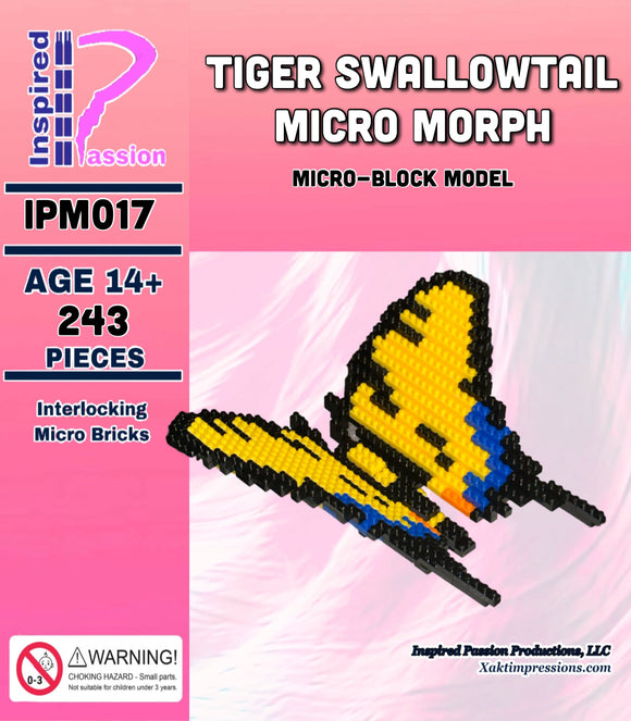 Tiger Swallowtail Butterfly Micro Morph Micro-Block model