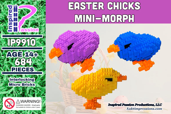 Easter Chicks Mini-Morph Micro-Block Model