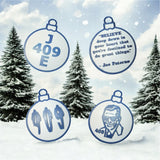 409 3D printed christmas Ornament set
