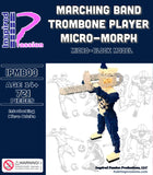 Marching Band Trombone Player Micro-Morph Micro Block Model