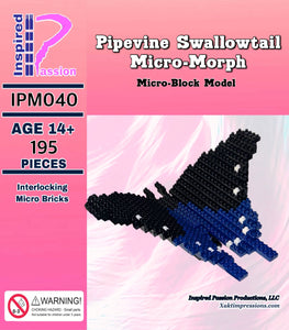 Pipevine Swallowtail Butterfly Micro Morph Micro-Block model