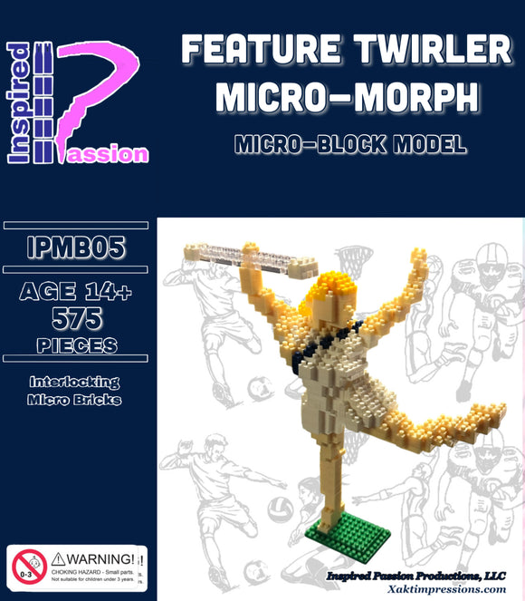 Marching Band Feature Twirler Micro-Morph Micro Block Model