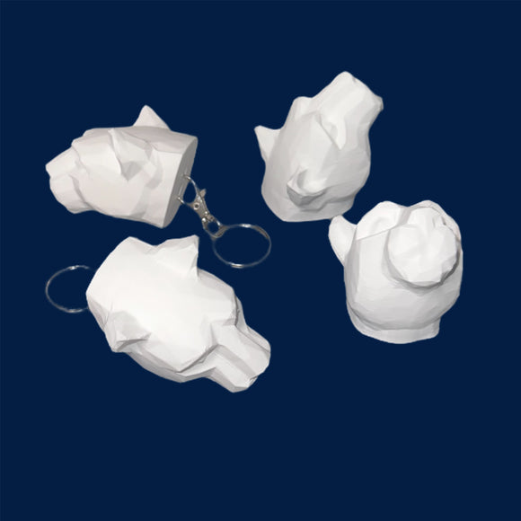 Lion Head keyring 3D Printed