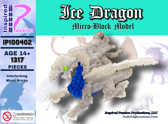 Ice  Dragon Micro Block Model