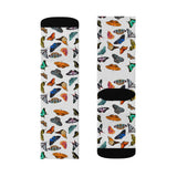 Monarch Holiday Butterfly Print Socks