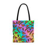 Monarch Butterfly Life Cycle and Colors Pattern  Tote Bag - Inspired Passion Productions