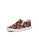 Small checker pattern Men's Slip-On Canvas Shoe